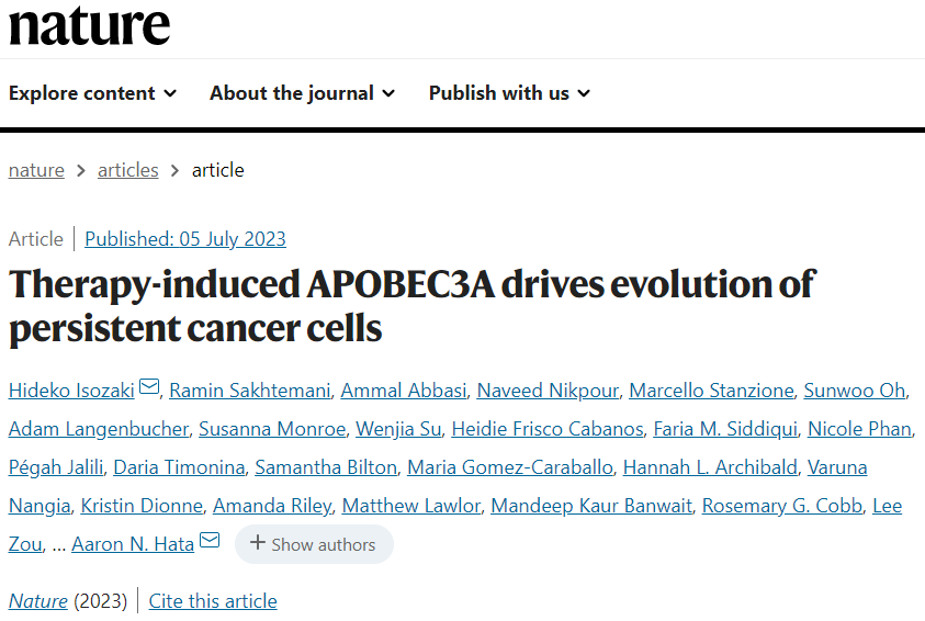 《自然》重磅：靶向藥&ldquo;無(wú)心犯大錯(cuò)&rdquo;！